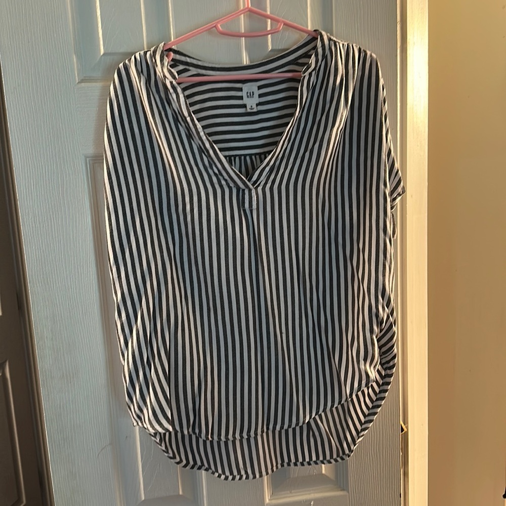 Blue & White Striped Shirt